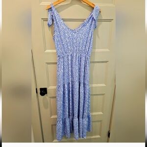 Floral Blue Summer Dress